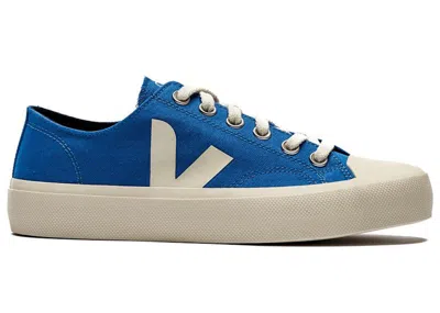 Pre-owned Veja Wata Ii Low Canvas Paros Pierre Sneakers In Royal Blue/white