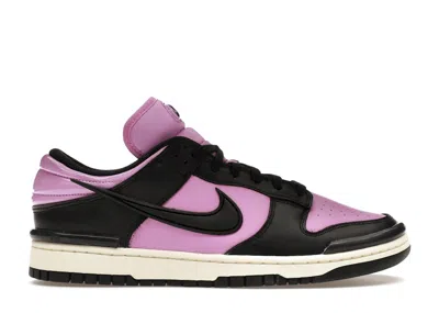 Pre-owned Nike Dunk Low Twist (women's) Sneakers In Rush Fuchsia/black/coconut Milk
