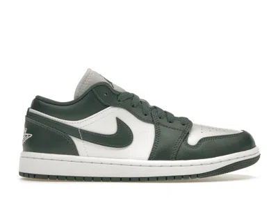 Pre-owned Jordan 1 Low (women's) Sneakers In White/galactic Jade