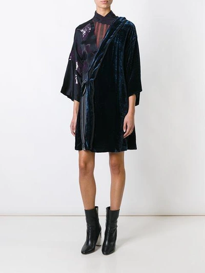 Shop 3.1 Phillip Lim / フィリップ リム Velvet Kimono Dress In Blue