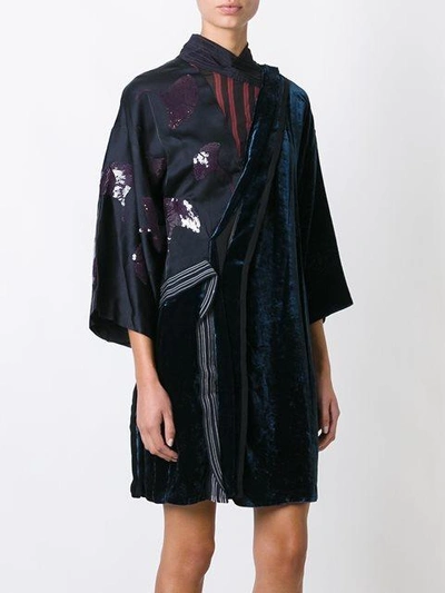 Shop 3.1 Phillip Lim / フィリップ リム Velvet Kimono Dress In Blue