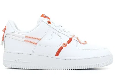 Pre-owned Nike Air Force 1 Low '07 Lx (women's) Sneakers In White/orange/blue In Multi