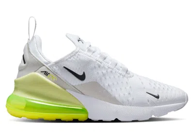 Pre-owned Nike Air Max 270 Anthracite Sneakers In White/limelight/vast Grey