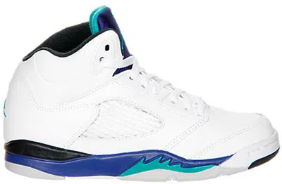 Pre-owned Jordan 5 Retro Grape (2013) Sneakers In White/new Emerald/grape Ice