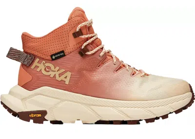 Pre-owned Hoka Trail Code Goretex (women's) Sneakers In Sun Baked/shortbread In Brown