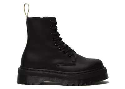 Pre-owned Dr. Martens Vegan Jadon Ii Mono Platform (women's) Sneakers In Black/felix Rub Off