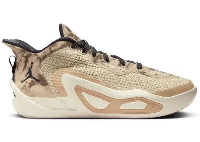 Pre-owned Jordan Tatum 1 Tunnel Walk Sneakers In Fossil/sesame/electric Green In Multi