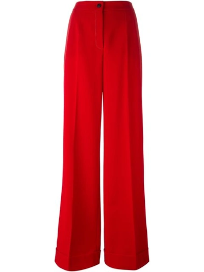 Dolce & Gabbana Stitch Detail Palazzo Pants