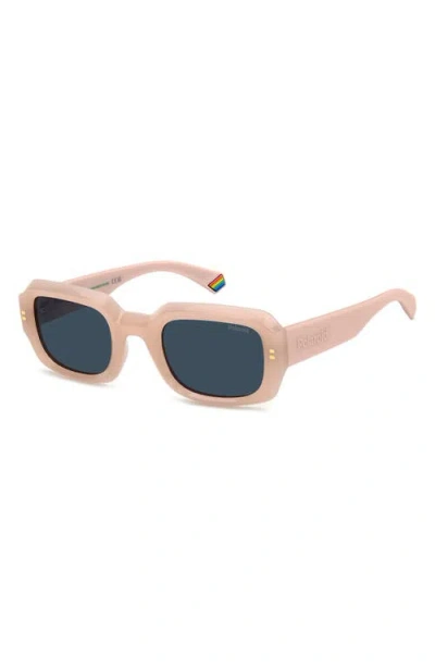 Polaroid 51mm Polarized Rectangular Sunglasses