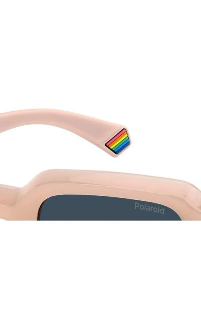 Polaroid 51mm Polarized Rectangular Sunglasses