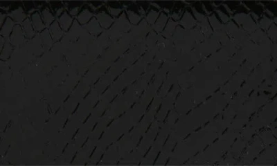 Saint Laurent Cassandre Snakeskin Embossed Patent Leather Envelope Wallet