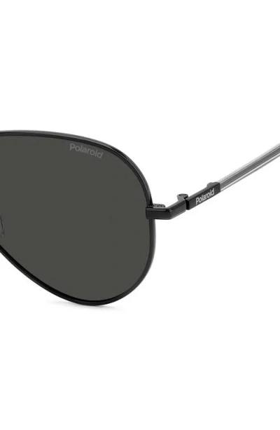 Polaroid 59mm Polarized Pilot Sunglasses
