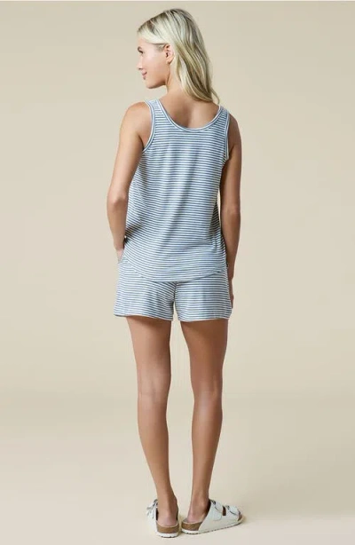 Softies Dream Jersey Tank Top With Shorts Set In Blue