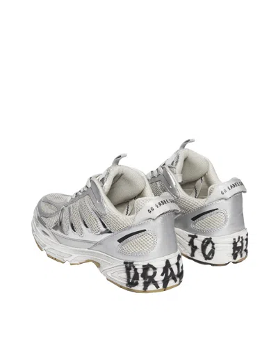 44 Label Group Silver Dragger Sneakers