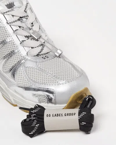 44 Label Group Silver Dragger Sneakers