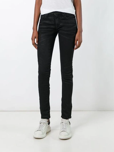 Shop Off-white Embroidered Skinny Jeans