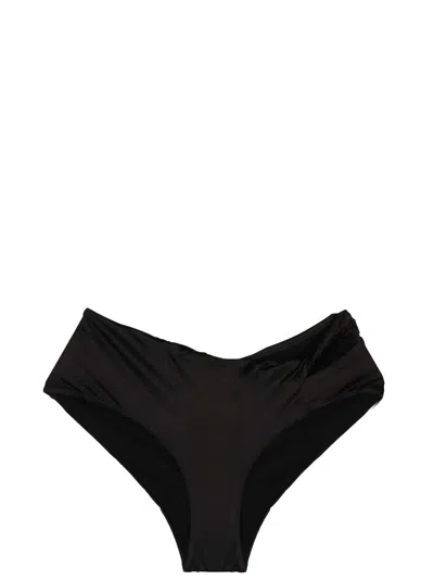 Versace Bikini Briefs With Knot Beachwear Black