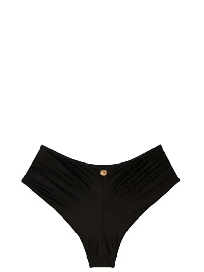 Versace Bikini Briefs With Knot Beachwear Black