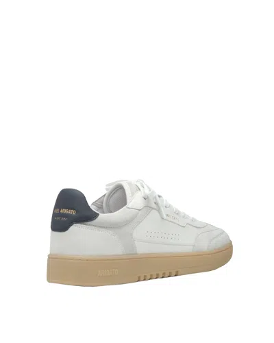 Axel Arigato White Leather And Suede Sneakers Dice T-toe With Recycled Materials