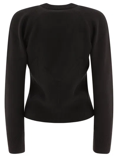 Alexander Mcqueen Chevron Corset Sweater In Wool