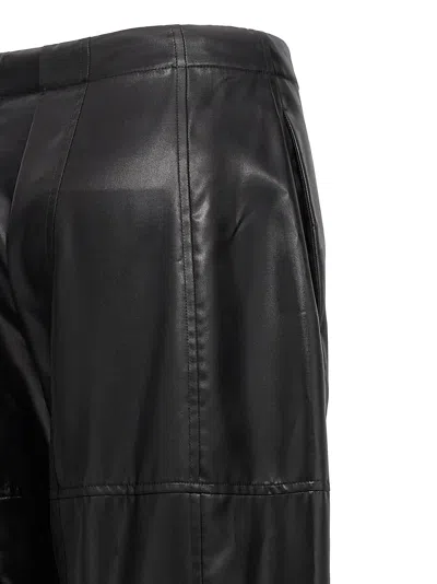 Jil Sander Black Coated Pants