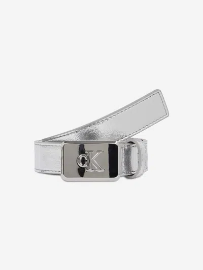 Calvin Klein Girls Metallic Buckle Belt