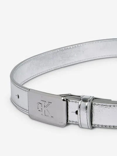 Calvin Klein Girls Metallic Buckle Belt