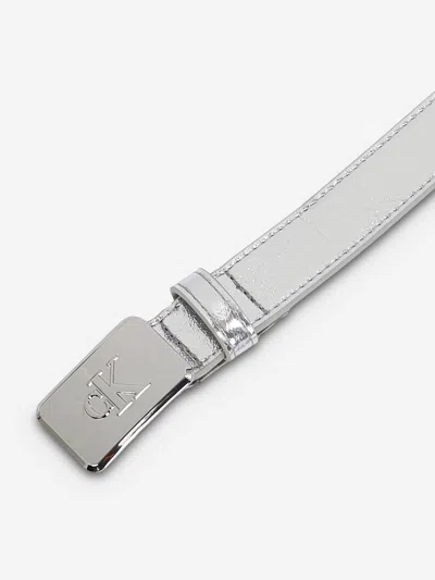 Calvin Klein Girls Metallic Buckle Belt