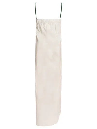 Tallulah Maxi Dress With Green Palm Tree Graphic In White