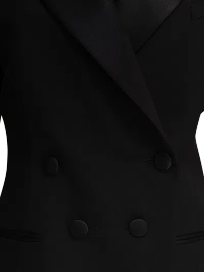Givenchy Double-breasted Silk-blend Satin-trimmed Wool-twill Blazer