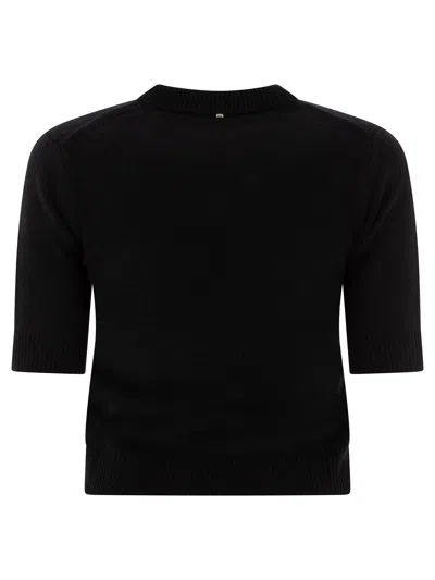 Sportmax Wool-cashmere No Drama Short-sleeve Sweater