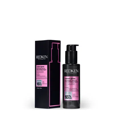 Redken Naked Gloss Lightweight Hair Oil For Shine And Frizz Control In Black
