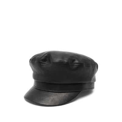 ANN DEMEULEMEESTER LEATHER HATS 