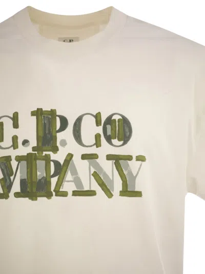 C.p. Company C.p.company Cotton Jersey T-shirt With Graphics