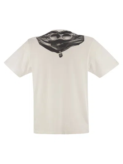 C.p. Company Logo-print Cotton T-shirt In White
