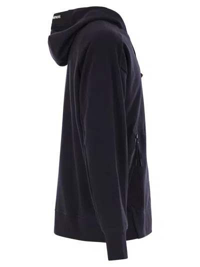 C.p. Company Cp Company Sweatshirt With Zip, Hood And Lens