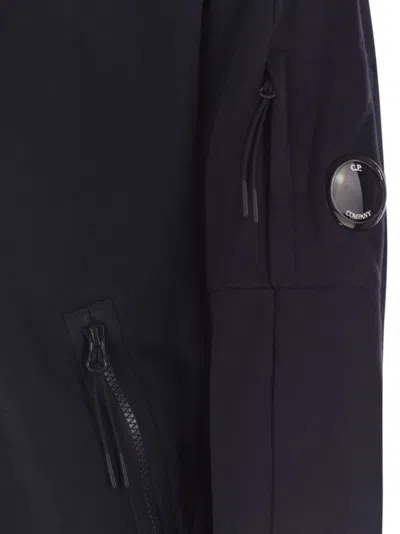 C.p. Company Cp Company Sweatshirt With Zip, Hood And Lens