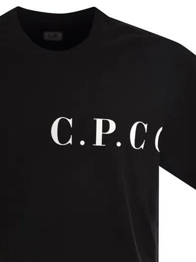 C.p. Company C.p.company T-shirt With Logo Print On Chest And Back