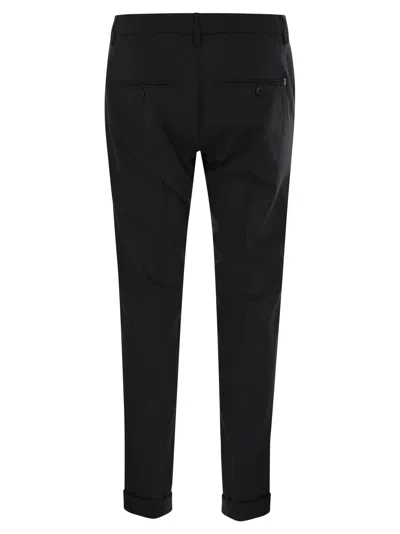 Dondup Gaubert Fresh Wool Trousers In Black