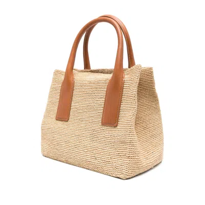Dsquared2 Summer Lovers Natural Rafia And Leather Handbag