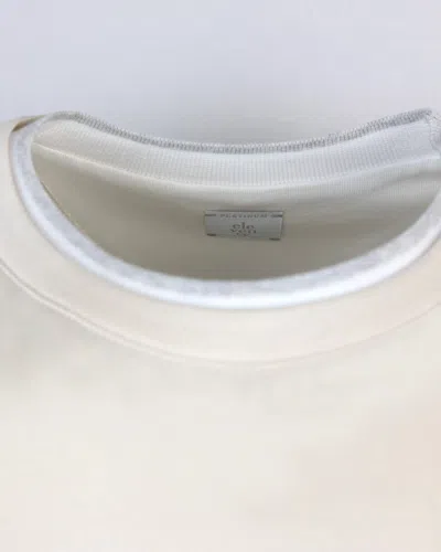 Eleventy Beige Crew Neck T-shirt