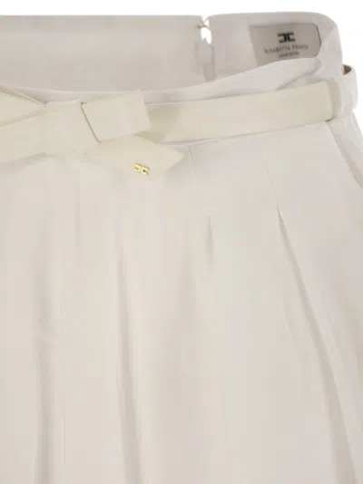 Elisabetta Franchi Flowing Satin Skirt