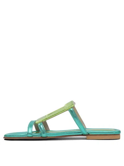 Shop Elina Linardaki Sandals Green