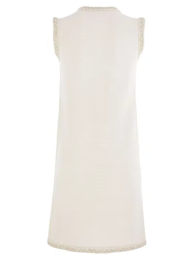 Fabiana Filippi Knitted Mini Dress With Sequin Edging