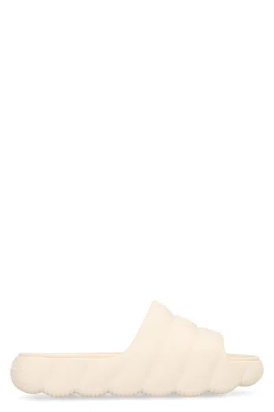 Moncler Ivory Eva Quilted Lilo Sliders