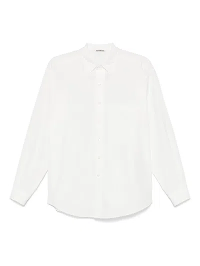Auralee White Washed Finx Twill Big Shirt