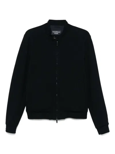 Ea7 Emporio Armani Wool Blend Blouson Jacket