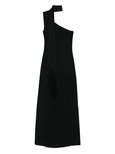Taller Marmo Fringe Detail One-shoulder Maxi Dress