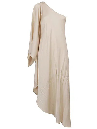 Silk95five Beige Ritz Silk Kaftan Dress