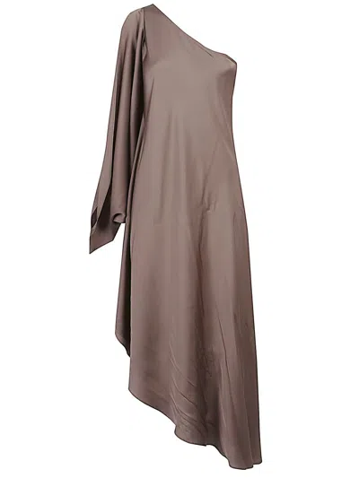 Silk95five Brown Ritz Silk Kaftan Dress